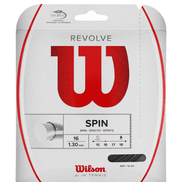 Теннисные струны WILSON REVOLVE SPIN 16bk Теннисные струны WILSON REVOLVE SPIN 16bk