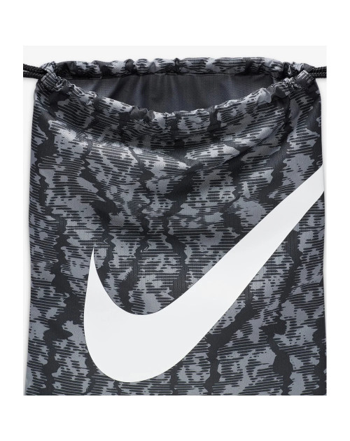 Рюкзак-мешок Nike Y NK DRAWSTRING - CAT AOP FA24 12L черный, серый Дит 35х46 см