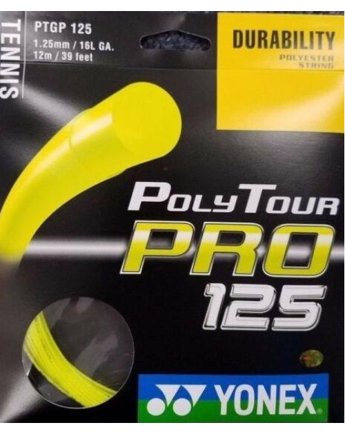 Тенісні струни Yonex Poly Tour Pro 125 Flash Yellow 12m
