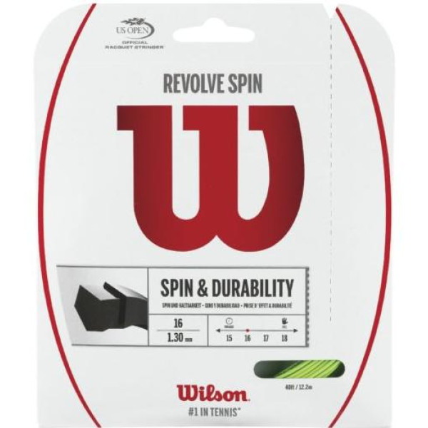 Тенісні струни WILSON REVOLVE SPIN 16GR Тенісні струни WILSON REVOLVE SPIN 16GR