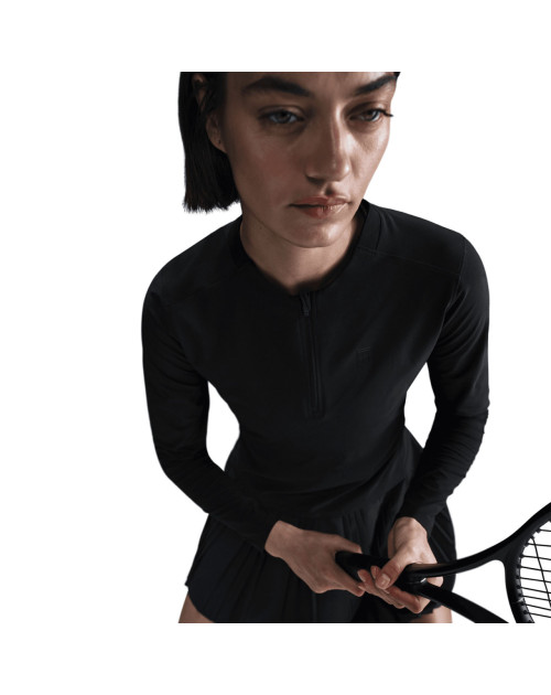 Теннисная футболка W NIKE DF ADVTG MIDLYR bk