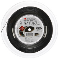 Теннисные струны SOLINCO X-NATURAL DIAMOND ROUGE 1.30 BLACK (бобина 200м)