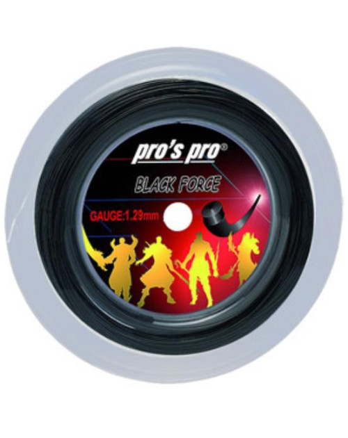 Теннисные струны Pro's Pro Black Force 1.24bk (бобина 200м)