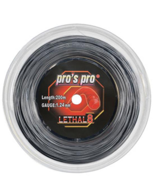 Теннисные струны Pro's Pro Lethal 8 1.24bk (бобина 200м)