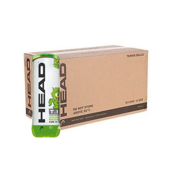 Тенісні м'ячі HEAD TIP green 3B 72 м'ячі Тенісні м'ячі HEAD TIP green 3B 72 м'ячі