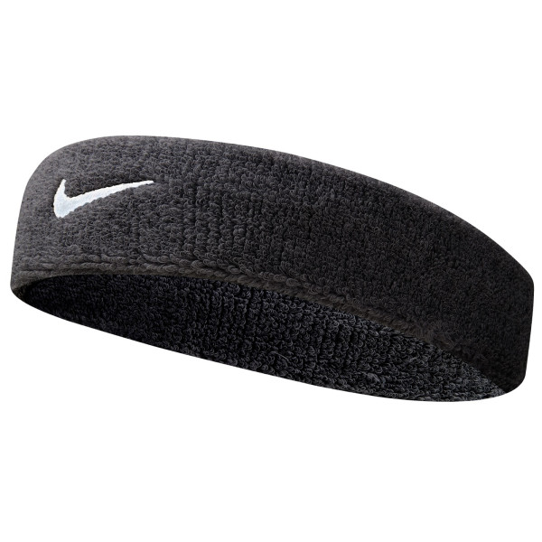Пов'язка NIKE SWOOSH HEADBAND BLACK/WHITE Пов'язка NIKE SWOOSH HEADBAND BLACK/WHITE