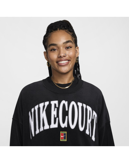 Теннисная толстовка NIKE W HRTGE FLC OOS GFX CREW