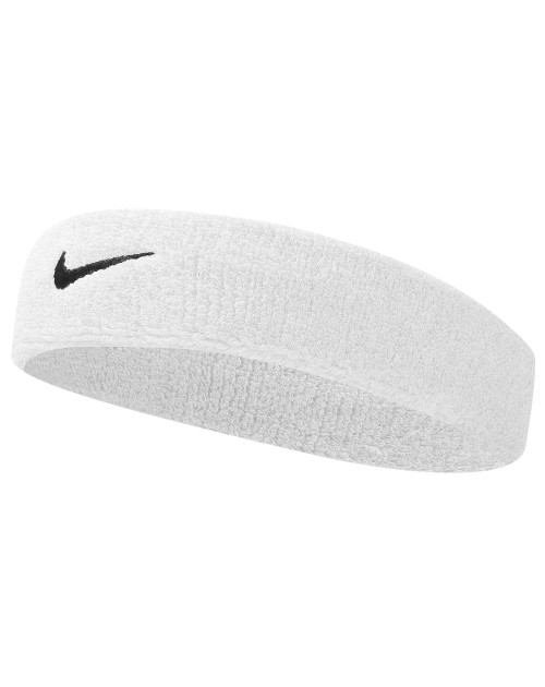 Повязка на голову (налобник)  NIKE SWOOSH HEADBAND WHITE/BLACK