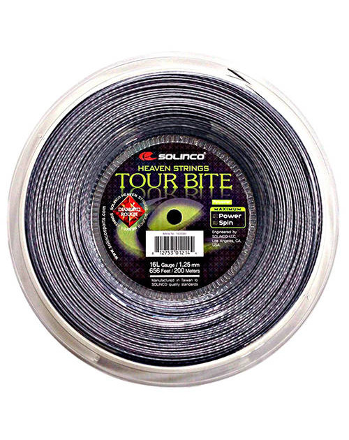 Теннисные струны Solinco Tour Bite Diamond Rough 1,3 (бобина 200м)