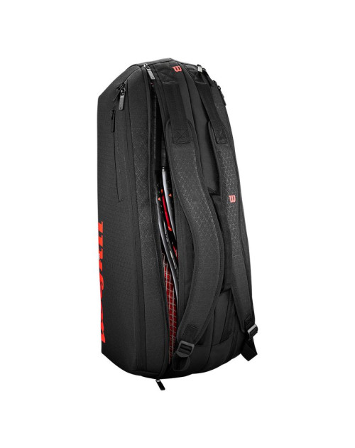 Тенісний чохол WILSON CLASH V3 6PK RACQUET BAG BLACK/Infrared