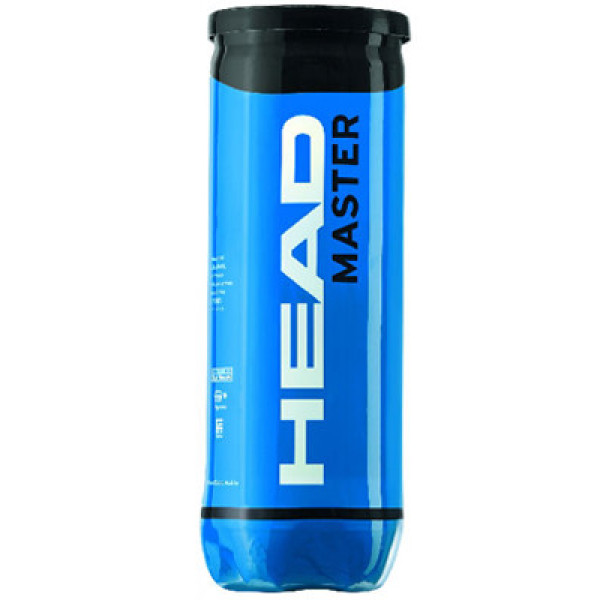 Тенісні м'ячі HEAD MASTER 3B 1 банка Тенісні м'ячі HEAD MASTER 3B 1 банка