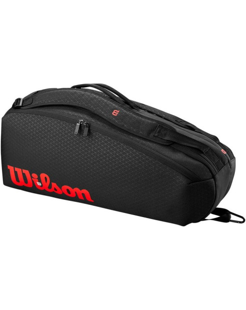 Тенісний чохол WILSON CLASH V3 6PK RACQUET BAG BLACK/Infrared