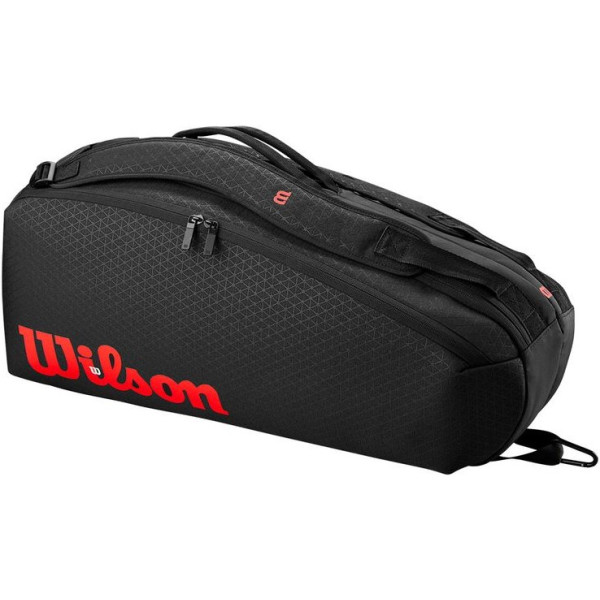 Теннисный чехол WILSON CLASH V3 6PK RACQUET BAG BLACK/Infrared