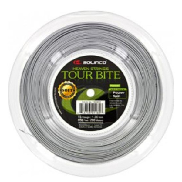 Тенісні струни Solinco Tour Bite Soft (бобіна 200м) Тенісні струни Solinco Tour Bite Soft (бобіна 200м)