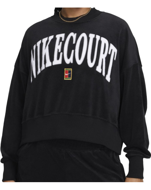 Теннисная толстовка NIKE W HRTGE FLC OOS GFX CREW