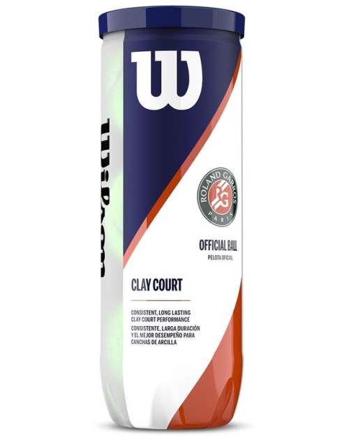Теннисные мячи WILSON ROLAND GARROS CLAY *3