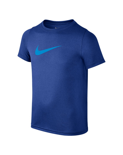 Теннисная футболка NIKE B NK DRY TEE SS SWOOSH SOLID NV