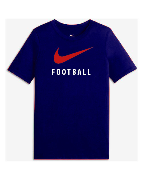 Теннисная футболка NIKE B NK DRY TEE SWOOSH FOOTBALL NV