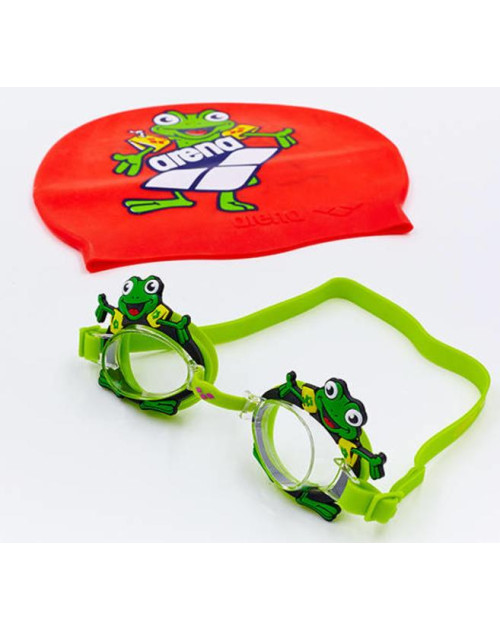 Набор для плавания детский очки и шапочка ARENA J WORLD