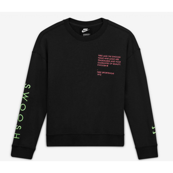 Толстовка NIKE B NSW SWOOSH CREW Толстовка NIKE B NSW SWOOSH CREW