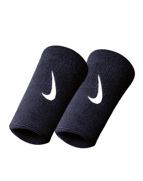 Напульсник NIKE SWOOSH DOUBLE WRISTBANDS OBSIDIAN/WHITE