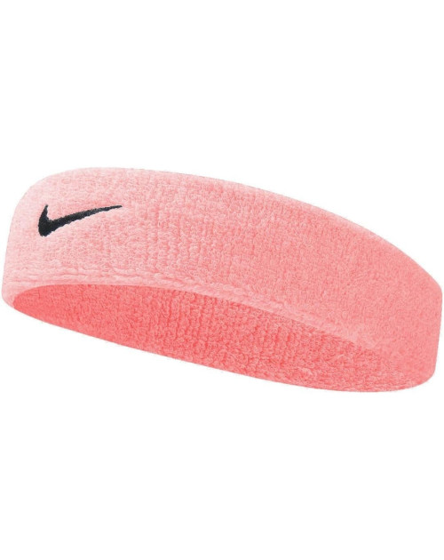 Повязка на голову (налобник) NIKE SWOOSH HEADBAND PINK GAZE/OIL GREY