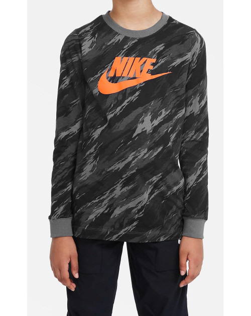 Теннисная толстовка NIKE B NSW LS TEE CAMO AOP FUTURA