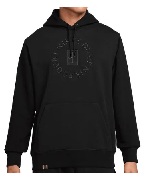 Теннисная толстовка  M NIKE DF HRTGE FLC PO HD bk