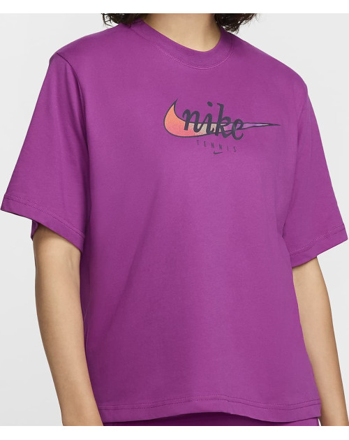 Теннисная футболка W NIKE DF SLAM SS TEE