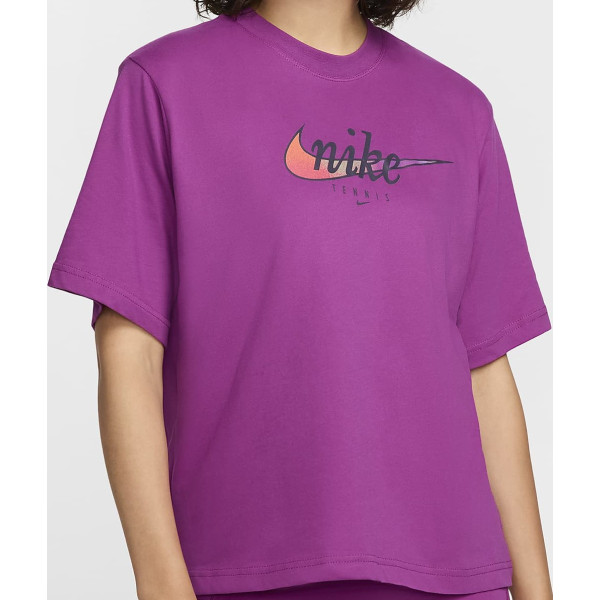 Теннисная футболка W NIKE DF SLAM SS TEE