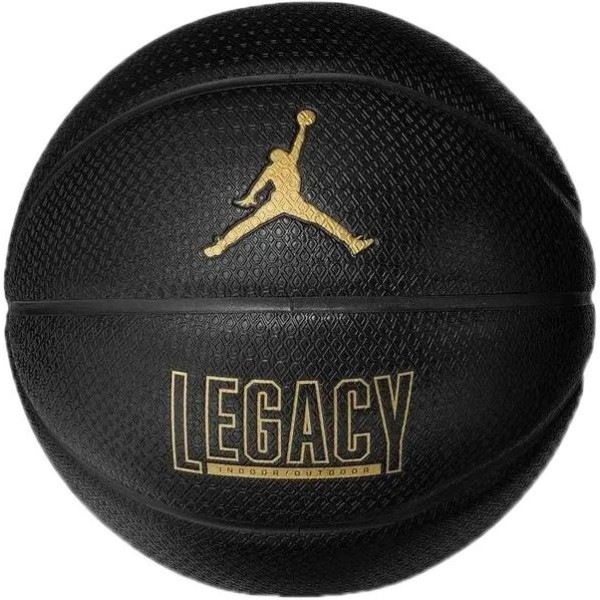 Баскетбольний м'яч JORDAN LEGACY 2.0 8P DEFLATED BLACK/BLACK/BLACK/METALLIC GOLD 07 Баскетбольний м'яч JORDAN LEGACY 2.0 8P DEFLATED BLACK/BLACK/BLACK/METALLIC GOLD 07