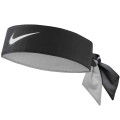 Повязка на голову (налобник) NIKE TENNIS PREMIER HEAD TIE BLACK/WHITE OSFM