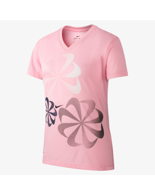 Теннисная футболка NIKE G NK DRY LEG TEE V SWOOSH