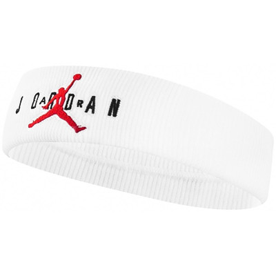 Пов'язка JORDAN JUMPMAN TERRY HEADBAND WHITE/GYM RED OSFM