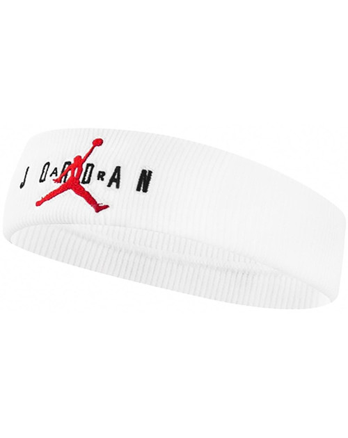 Повязка на голову (налобник) JORDAN JUMPMAN TERRY HEADBAND WHITE/GYM RED OSFM