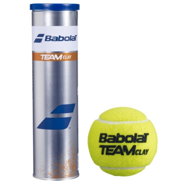 Тенісні м’ячі Babolat Team Clay New*4 банка Тенісні м’ячі Babolat Team Clay New*4 банка