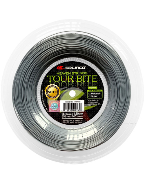 Теннисные струны Solinco Tour Bite Soft 1,3 (бобина 200м)