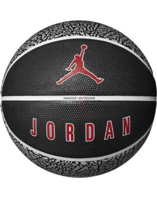 Мяч баскетбольный JORDAN PLAYGROUND 2.0 8P DEFLATED WOLF GREY/BLACK/WHITE/VARSITY RED 07