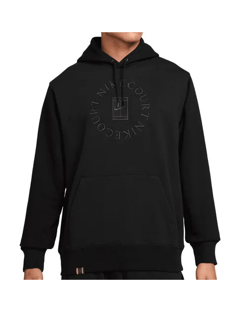 Теннисная толстовка  M NIKE DF HRTGE FLC PO HD bk