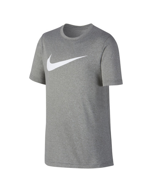 Теннисная футболка NIKE B NK DRY TEE SS SWOOSH SOLID GR