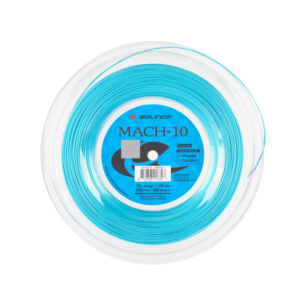 Тенісні струни Solinco MACH-10 200m 1.25 BL Тенісні струни Solinco MACH-10 200m 1.25 BL