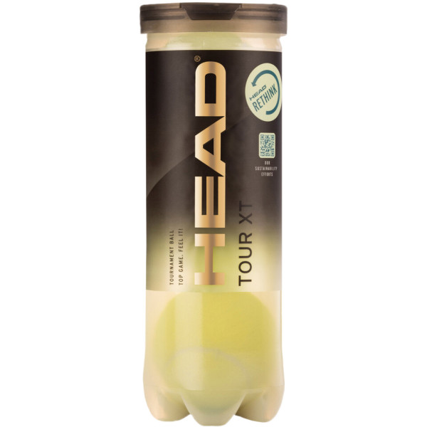 Тенісні м'ячі HEAD TOUR XT BALLS*3 1 банка Тенісні м'ячі HEAD TOUR XT BALLS*3 1 банка