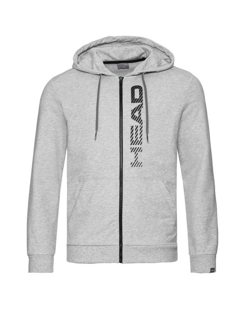 Теннисная толстовка HEAD CLUB FYNN HOODIE FZ GMBK