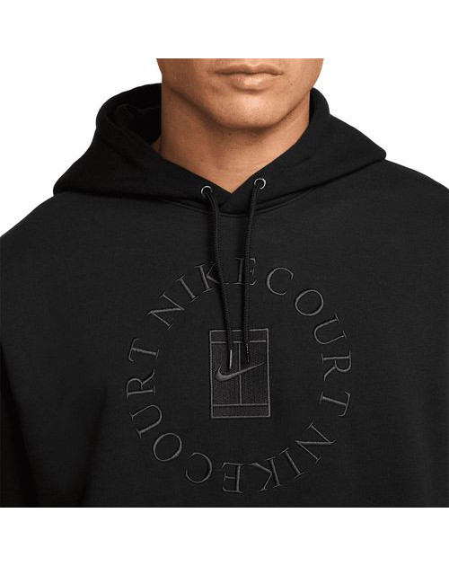 Теннисная толстовка  M NIKE DF HRTGE FLC PO HD bk