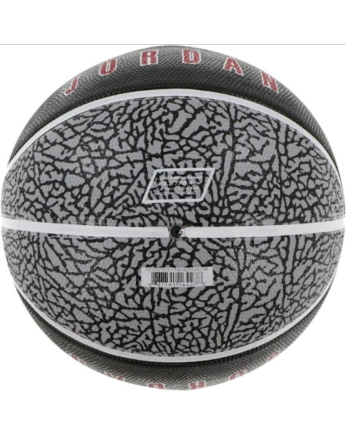 Мяч баскетбольный JORDAN PLAYGROUND 2.0 8P DEFLATED WOLF GREY/BLACK/WHITE/VARSITY RED 07