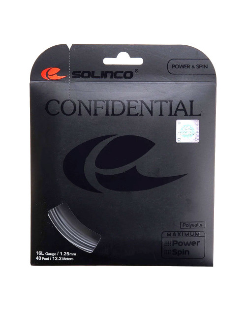 Теннисные струны SOLINCO Confidential 12m 1.25 BK