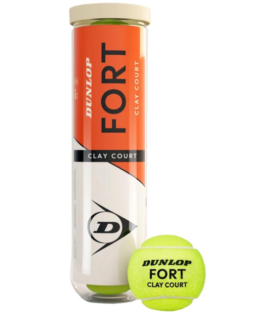 Теннисные мячи Dunlop Fort Clay*4 1 банка