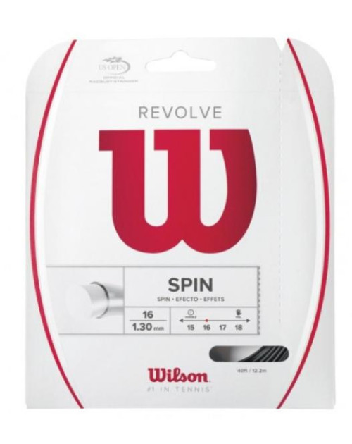Тенісні струни WILSON REVOLVE SPIN 16BK