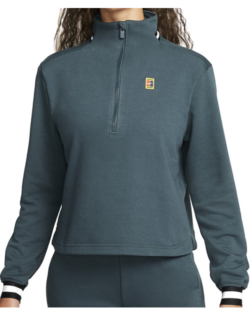 Теннисная толстовка W NIKE DF FLC HERITAGE TOP