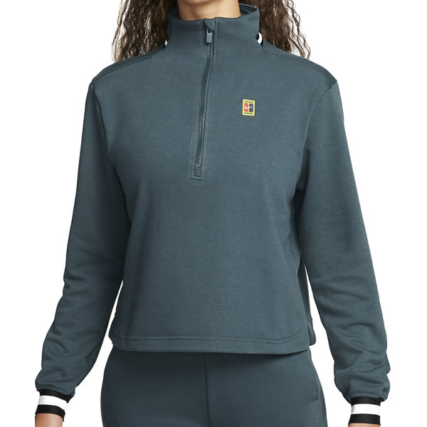 Теннисная толстовка W NIKE DF FLC HERITAGE TOP